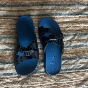 Chaco Blue and Black Sandals